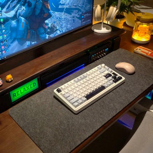 AULA S75 PRO Tri-mode Wireless Mechanical Keyboard with LCD Screen Creamy