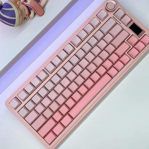 AULA S75 PRO Tri-mode Wireless Mechanical Keyboard with LCD Screen Creamy