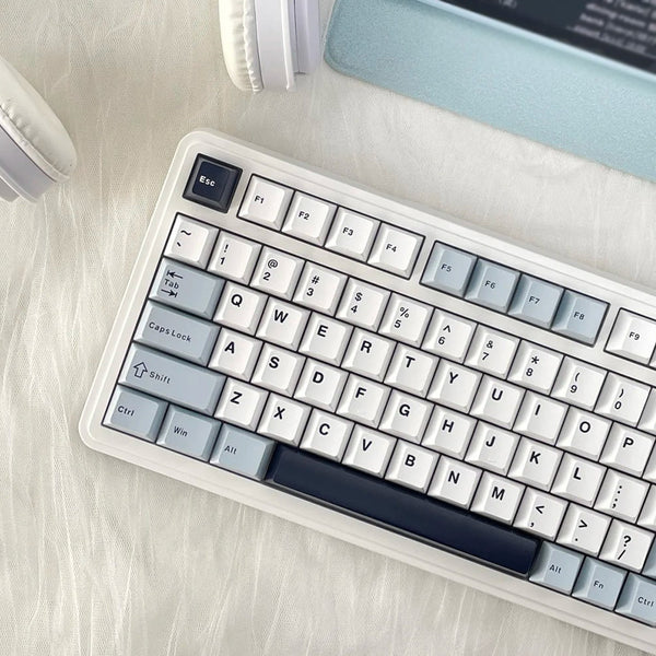 AULA S75 PRO Tri-mode Wireless Mechanical Keyboard with LCD Screen Creamy