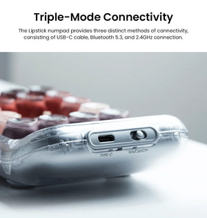Lofree Lipstick Tri-Mode Numpad Silver