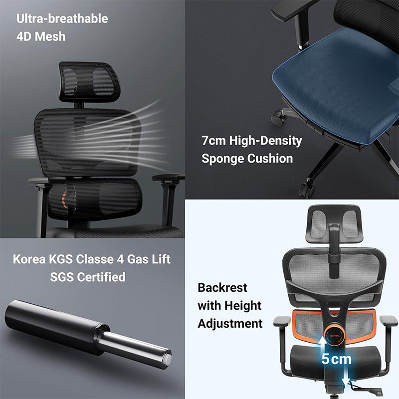 NEWTRAL NT001 Ergonomic Chair Adaptive Lower Back Support