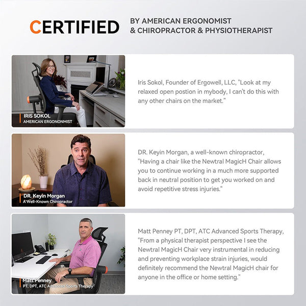 NEWTRAL Magic H-BPro Ergonomic Chair with Auto-Following Backrest