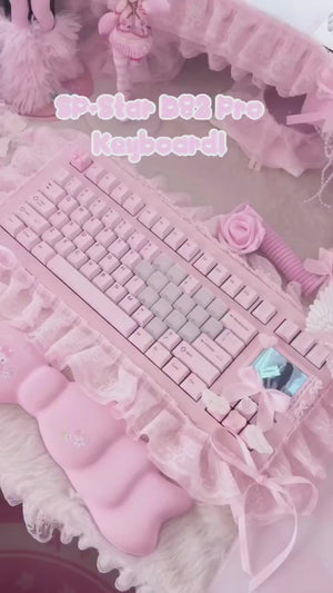 SP-STAR D82 PRO Wireless Mechanical Keyboard Creamy