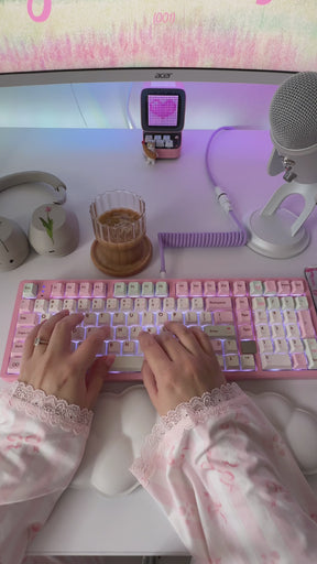 PIWIJOY Summer Dessert Cherry Proflie Keycap Set 146 Keys