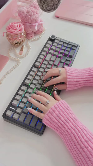 AULA F99 PRO Triple-Mode Mechanical Keyboard with Knob