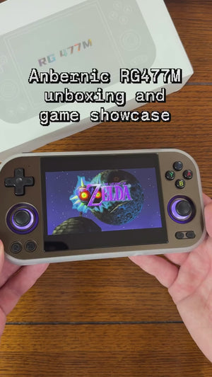 ANBERNIC RG 477M AI Handheld Game Console 256GB with Metal Build Supports PS2 and Wii