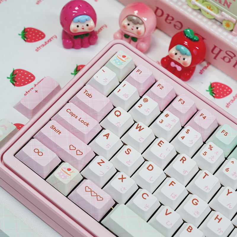 PIWIJOY Summer Dessert Cherry Proflie Keycap Set 146 Keys