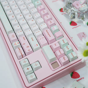 PIWIJOY Summer Dessert Cherry Proflie Keycap Set 146 Keys