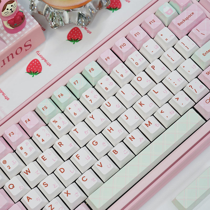 PIWIJOY Summer Dessert Cherry Proflie Keycap Set 146 Keys