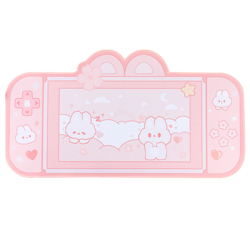 Cute Rabbit Desk Mat Large Gaming Mouse Pad