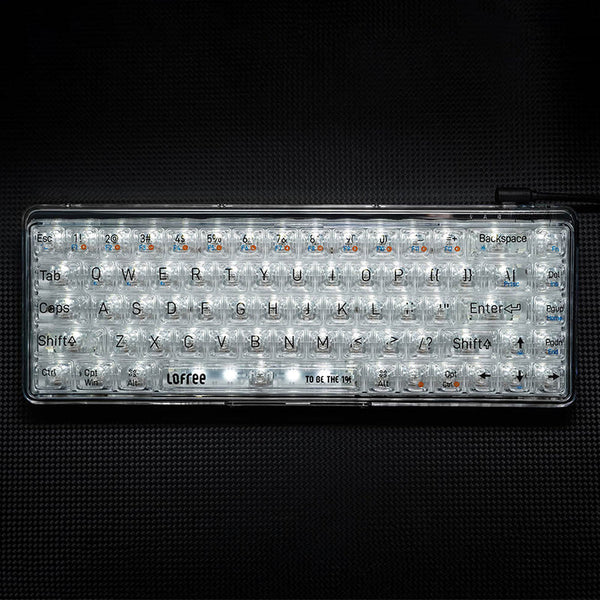 Lofree 1% Dual Mode Transparent Keyboard - WhatGeek
