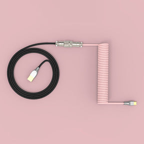 WhatGeek X CoolKiller V2 Pink Custom Coiled Aviator Cable