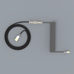WhatGeek x CoolKiller V2 Gray Custom Coiled Aviator Cable