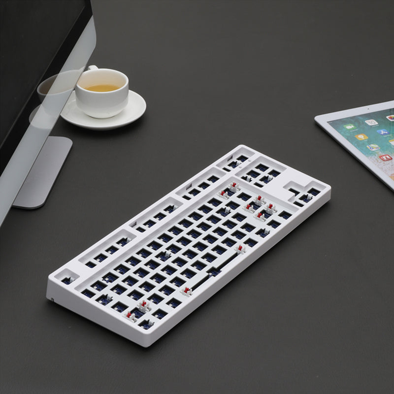 white Womier K66 Mechanical Keyboard