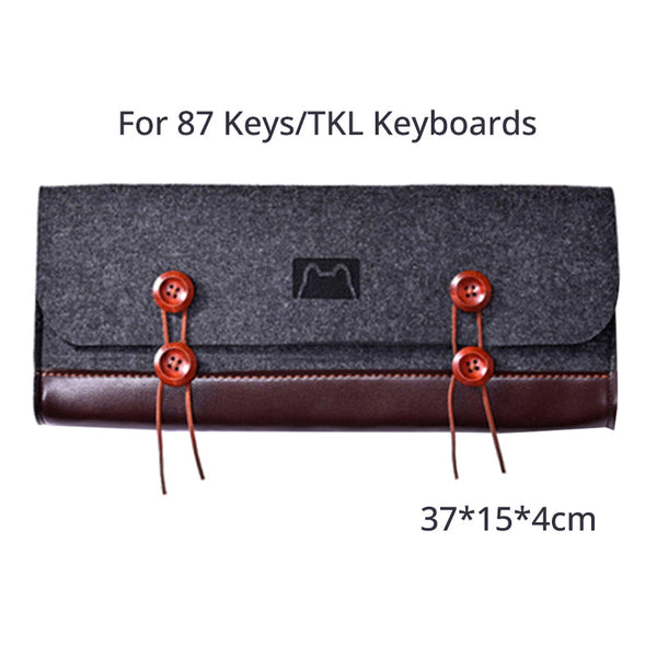 ACGAM Keyboard Carry Case Felted Bag Flip Cover General Button