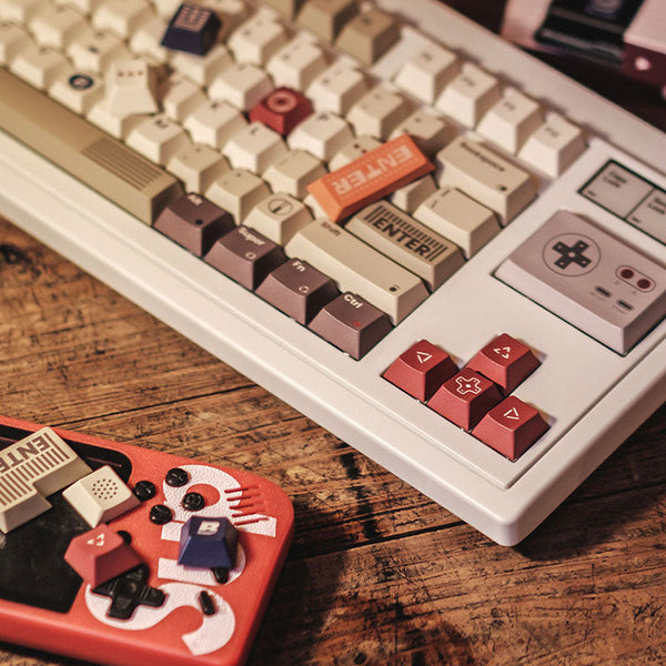 80Retros GAME 1989 GB All in Cherry Profile PBT Keycap Set 184 Keys ...