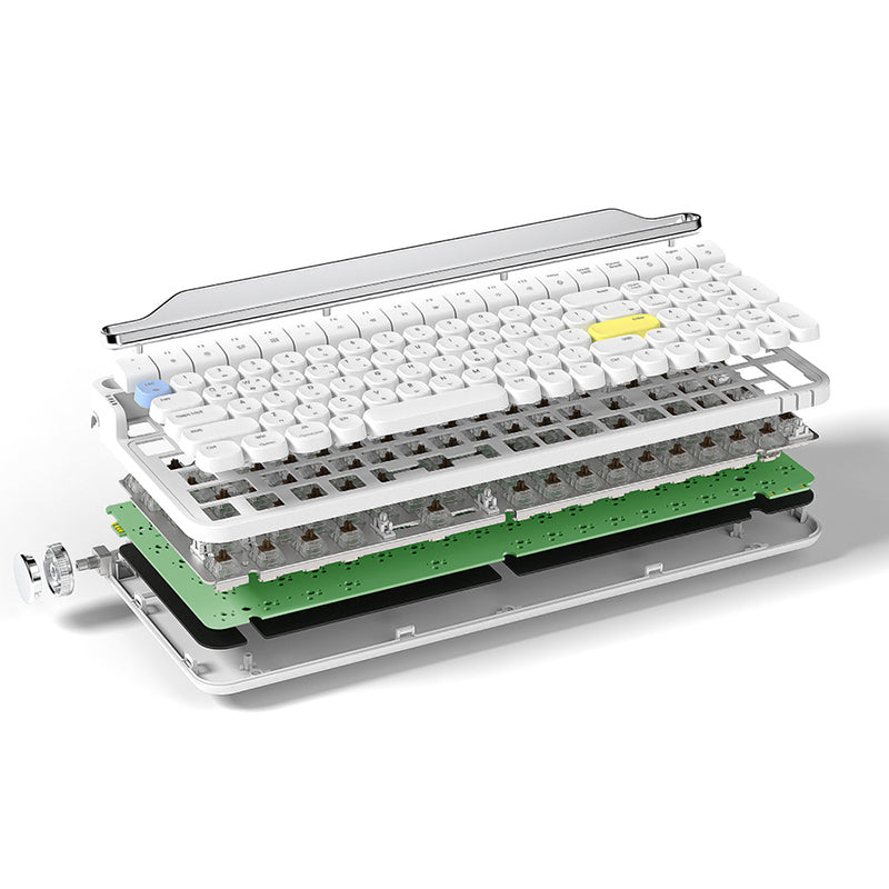ACGAM ACTTO B705 Wireless Typewriter Retro RGB Mechanical Keyboard ...