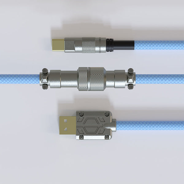 ACGAM CP01 Blue USB-C Coiled Aviator Cable