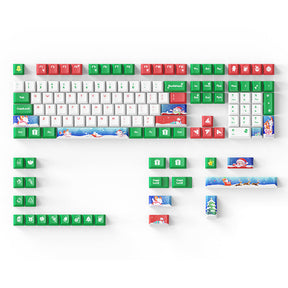 ACGAM Christmas Snowman PBT Cherry Profile Keycap Set 132 Keys