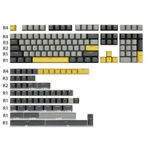 ACGAM Graphite Gold & Shoko OEM Profile Keycap Set 166 Keys Fits Alice