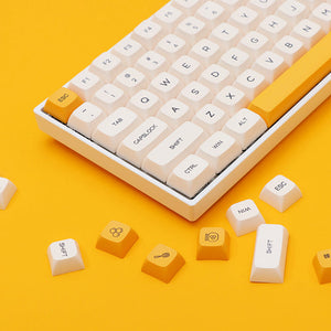 ACGAM Honey and Milk XDA Profile Keycap Set 140 Keys