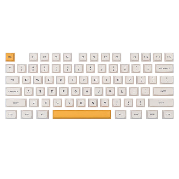ACGAM Honey and Milk XDA Profile Keycap Set 140 Keys