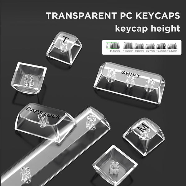 ACGAM Xinmeng X75 Transparent Wired Mechanical Keyboard