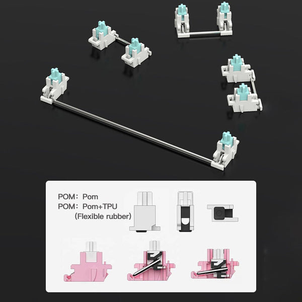 ACGAM Xinmeng X75 Transparent Wired Mechanical Keyboard