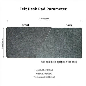 ACGAM Felt Desk Mat Large Mouse Pad Computer Desk Mat