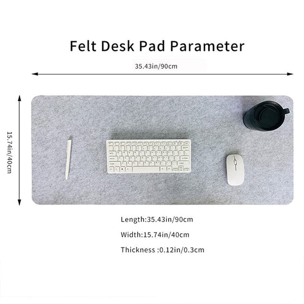 ACGAM Felt Desk Mat Large Mouse Pad Computer Desk Mat