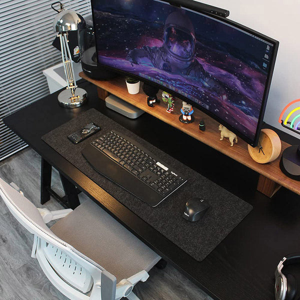 ACGAM Felt Desk Mat Large Mouse Pad Computer Desk Mat