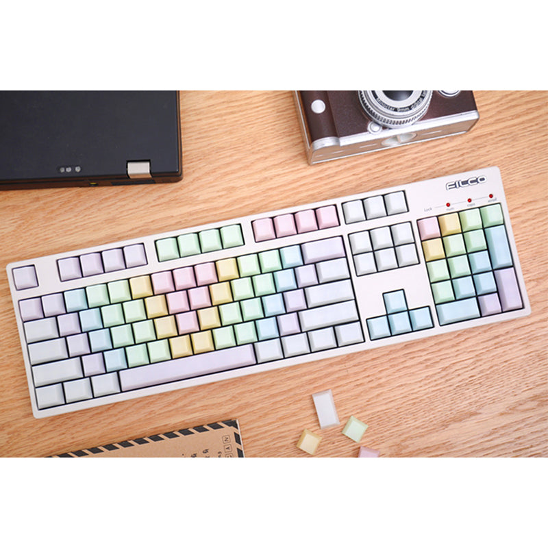 ACGAM Jelly Rainbow POM Keycap Set OEM Profile 109 Keys