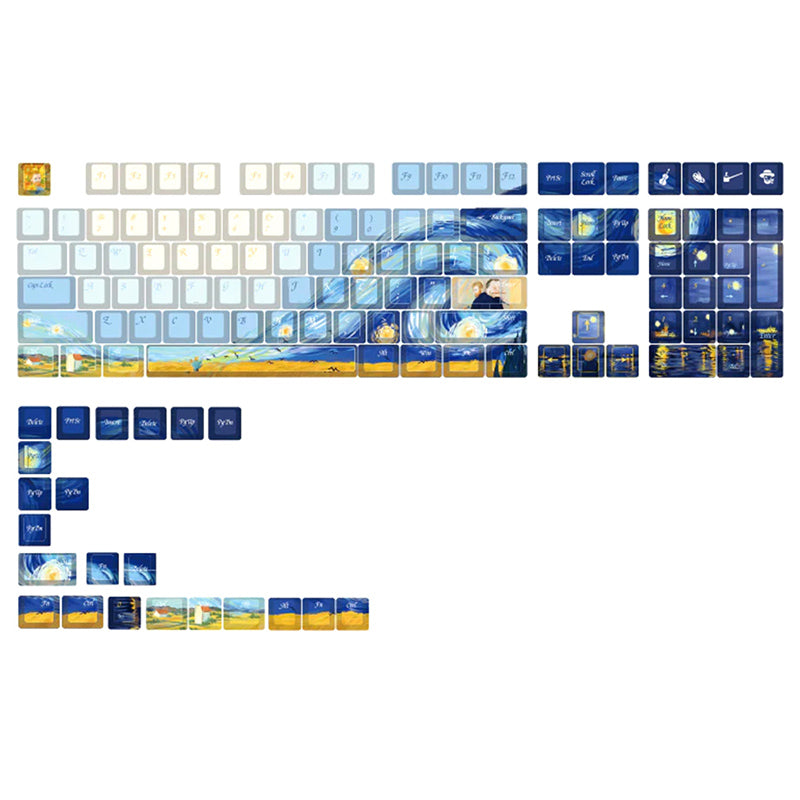 ACGAM Varmilo Van Gogh Cherry Profile Keycap Set 130 Keys