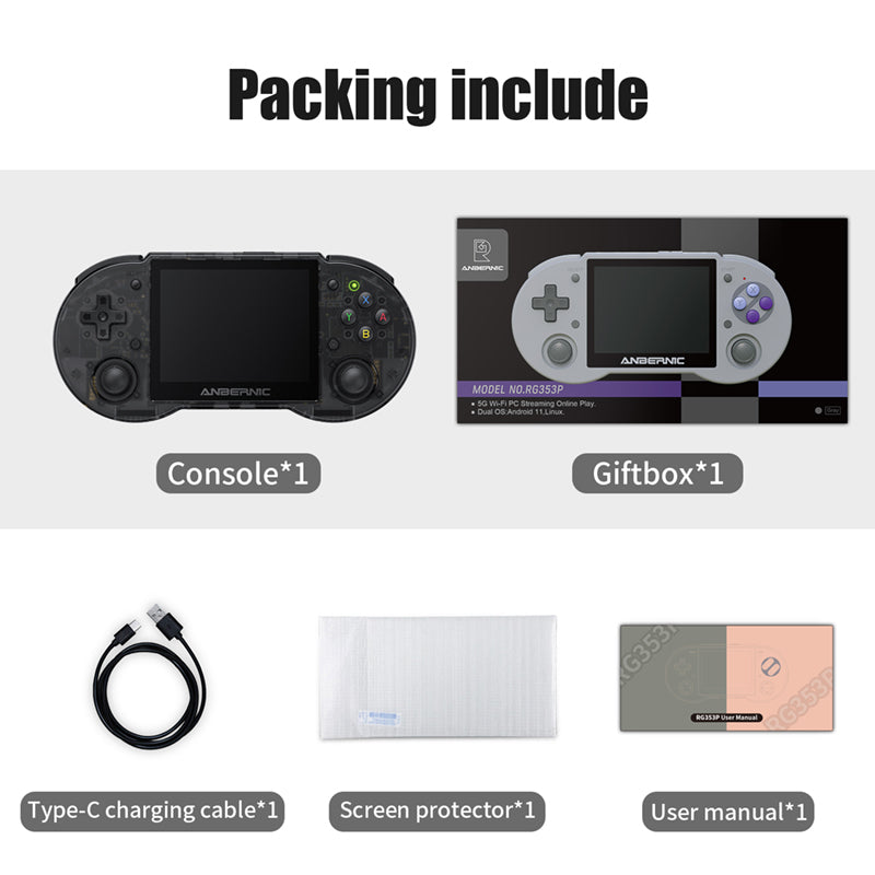 RG353P Portable Game Console Android Linux Dual OS