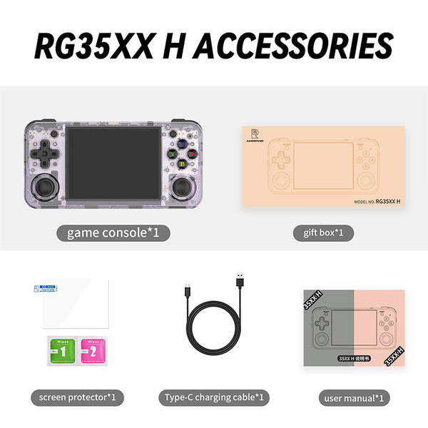 ANBERNIC RG35XX H Game Console 5000+ Games Pocketable