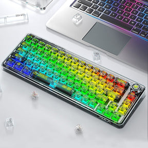 AULA F68 Transparent Gasket 3-Mode RGB Mechanical Keyboard