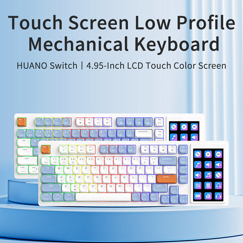 Ajazz AKP815 Function Screen Low Profile Wired Mechanical Keyboard