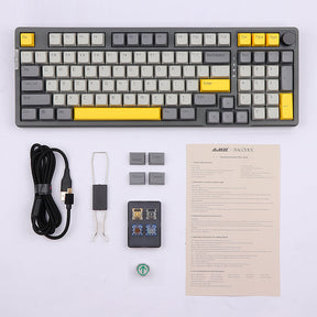 Ajazz AK966 Mechanical Keyboard package include