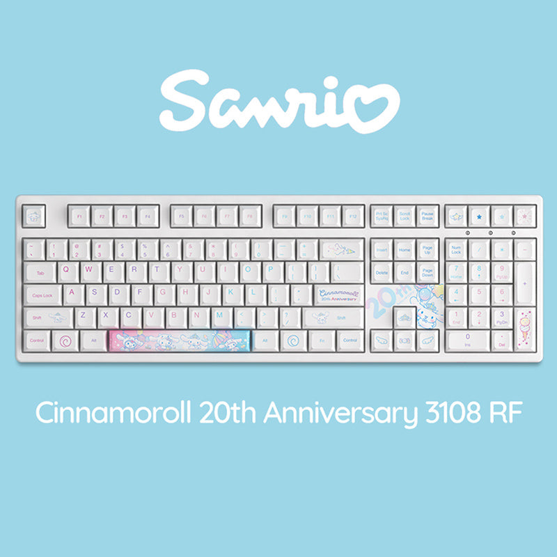 Akko Cinnamoroll 20th Anniversary 3108RF Wireless Mechanical Keyboard