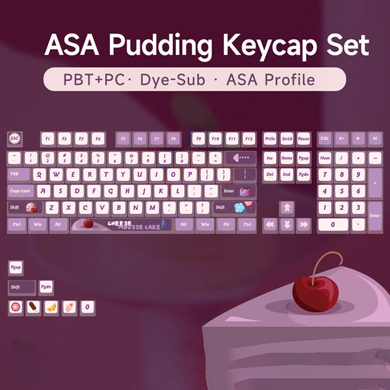 Akko Countryside & Mousse Cake ASA Profile PBT Keycap Set 116 Keys