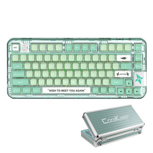 CoolKiller CK75 Triple Mode Transparent Mechanical Keyboard