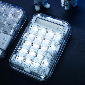 CoolKiller PolarBear 2 in-1 Transparent Calculator & Number Pad Mechanical Keyboard