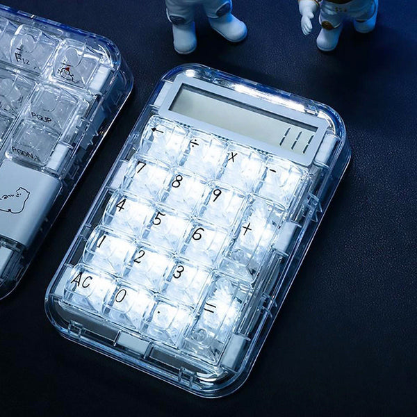 CoolKiller PolarBear 2 in-1 Transparent Calculator & Number Pad Mechanical Keyboard