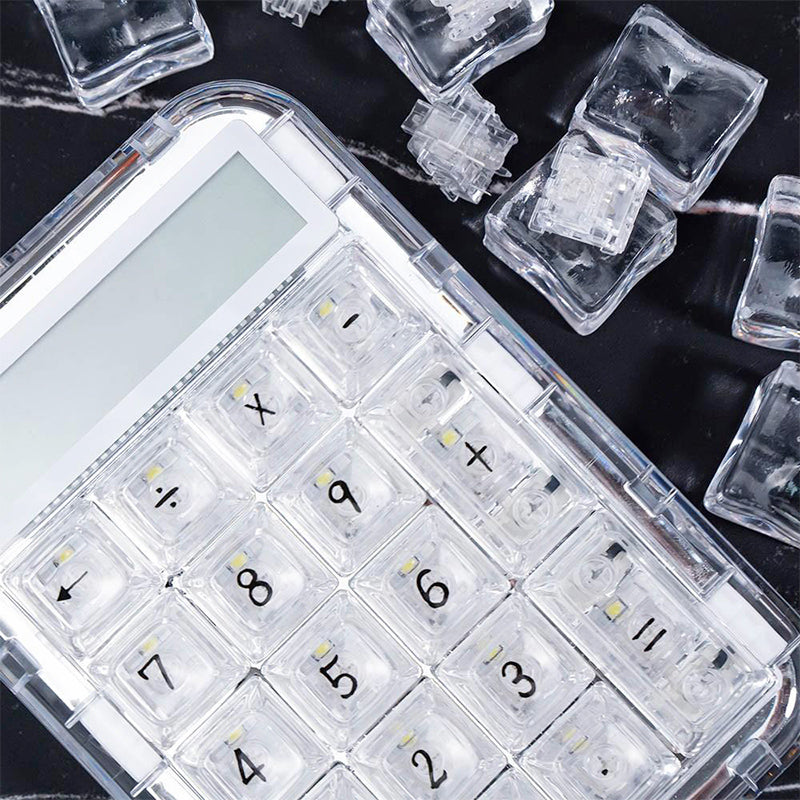 CoolKiller PolarBear 2 in-1 Transparent Calculator & Number Pad Mechanical Keyboard