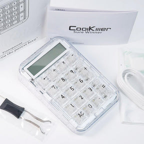 CoolKiller PolarBear 2 in-1 Transparent Calculator & Number Pad Mechanical Keyboard