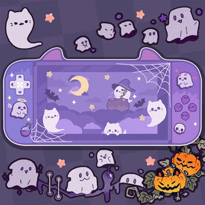 Grote gaming muismat, roze geest Halloween leuke computer toetsenbord Grote gaming muismat, roze geest Halloween leuke computer toetsenbord