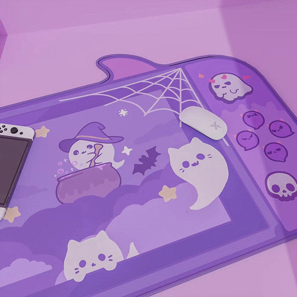 ACGAM Halloween Cute Ghosts Desk Mat Large Gaming Mouse Pad