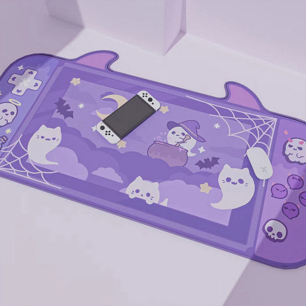 ACGAM Halloween Cute Ghosts Desk Mat Large Gaming Mouse Pad