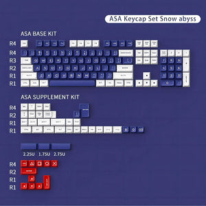 DAGK Double-Shot PBT Keycaps ASA Profile Keycap Set 148 Keys