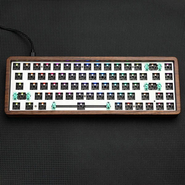 DAGK Walnut Wood Pro Wireless DIY Kit 84 Keys
